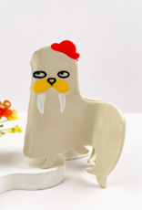 Sea Lion with Red Hat Claw Clip