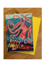 Happy Anniversary Squid Greeting Card
