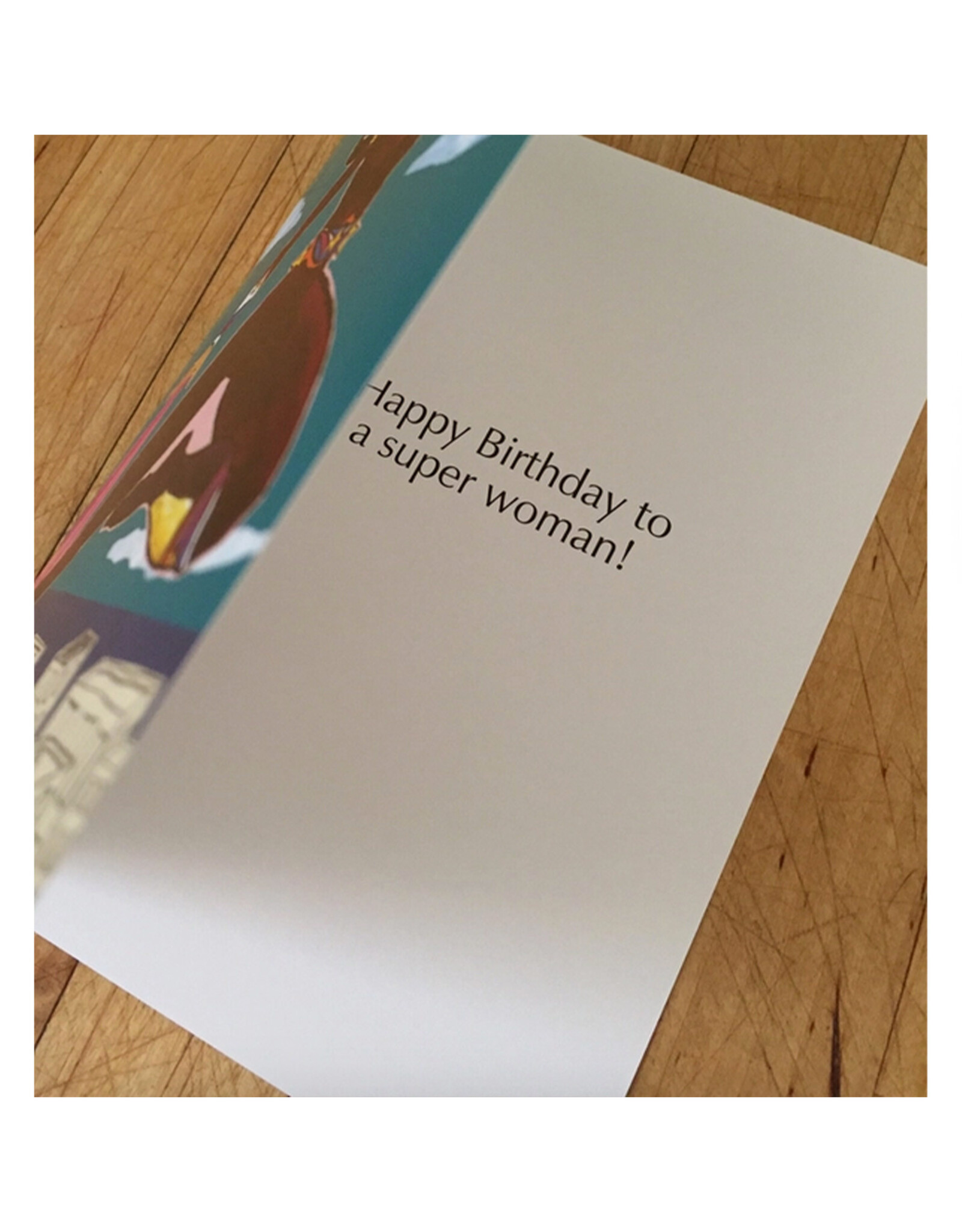 Passage of Time Superwoman Greeting Card