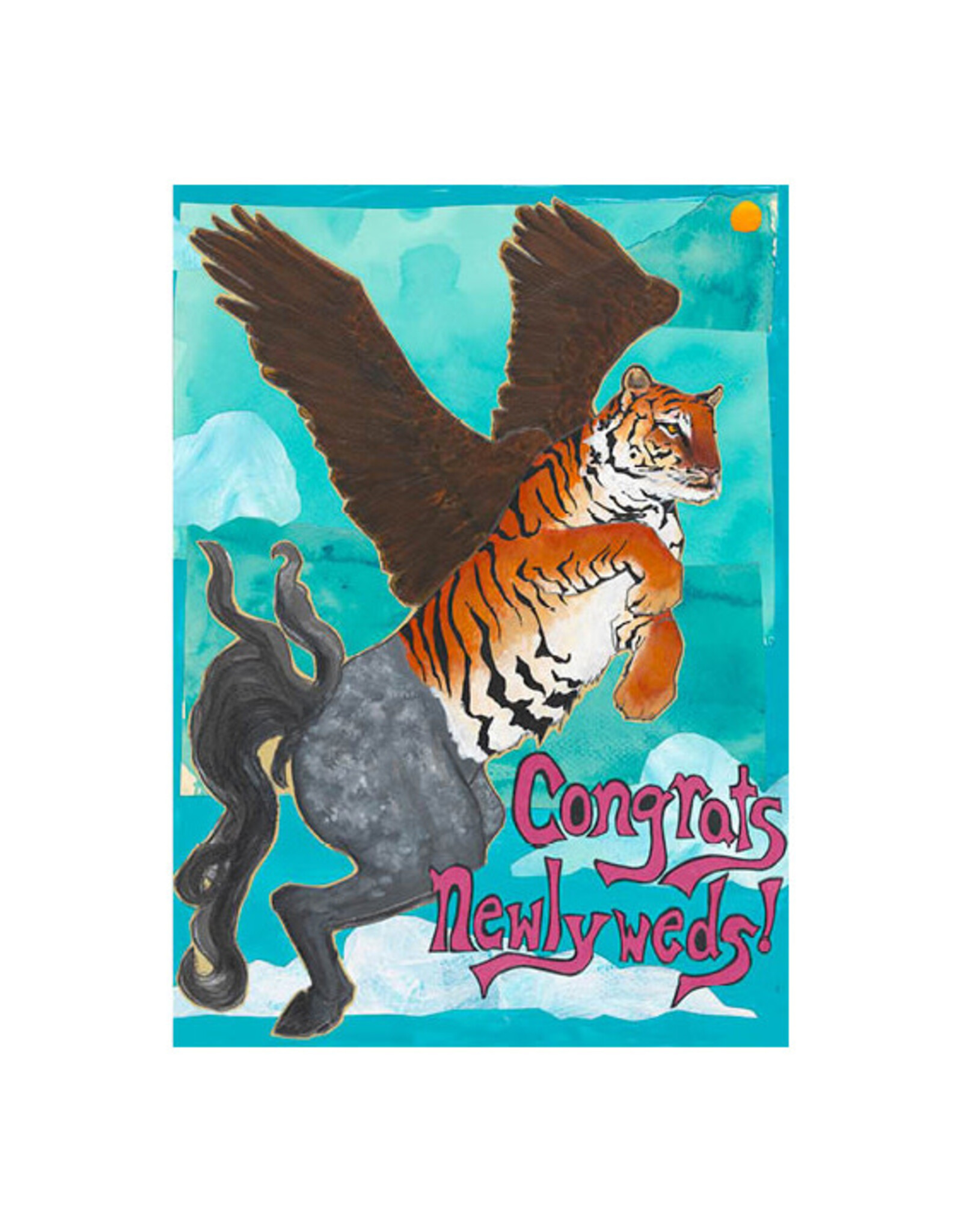 Congrats Newlyweds Tiglehorse Greeting Card
