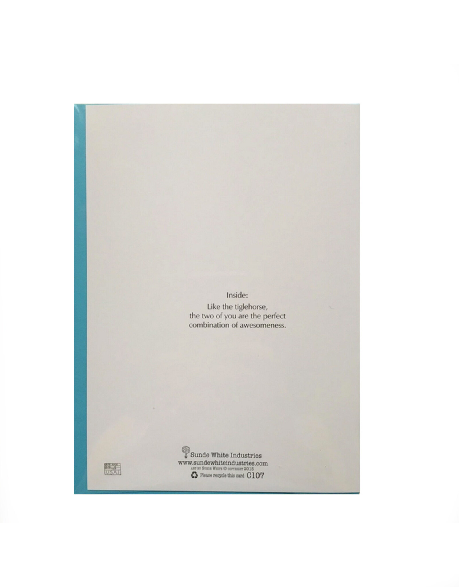 Congrats Newlyweds Tiglehorse Greeting Card