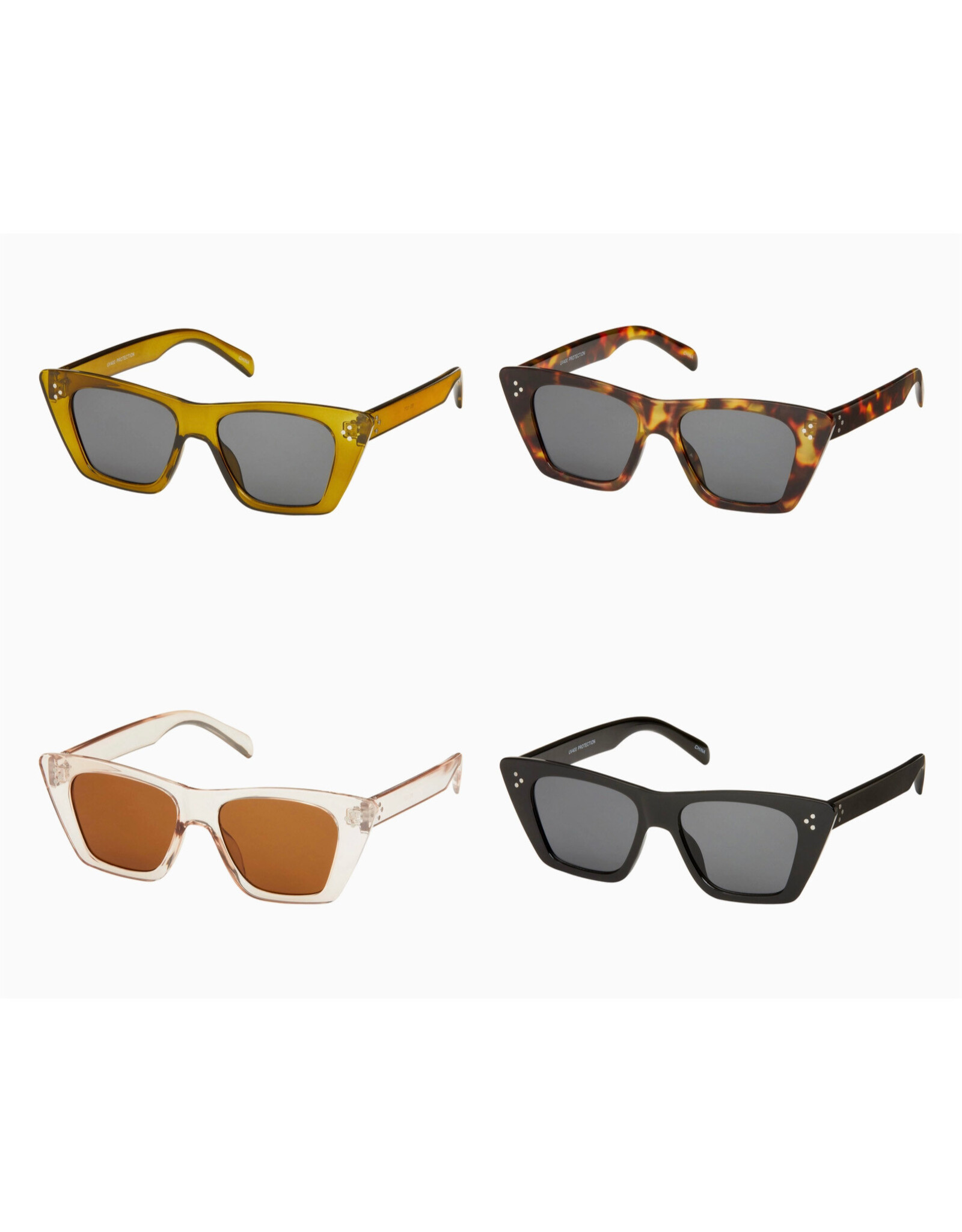 Rose Angled Cat Eye Sunglasses