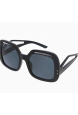 Retro Large Square Temple Sunglasses