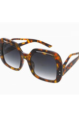 Retro Large Square Temple Sunglasses