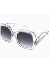 Retro Large Square Temple Sunglasses