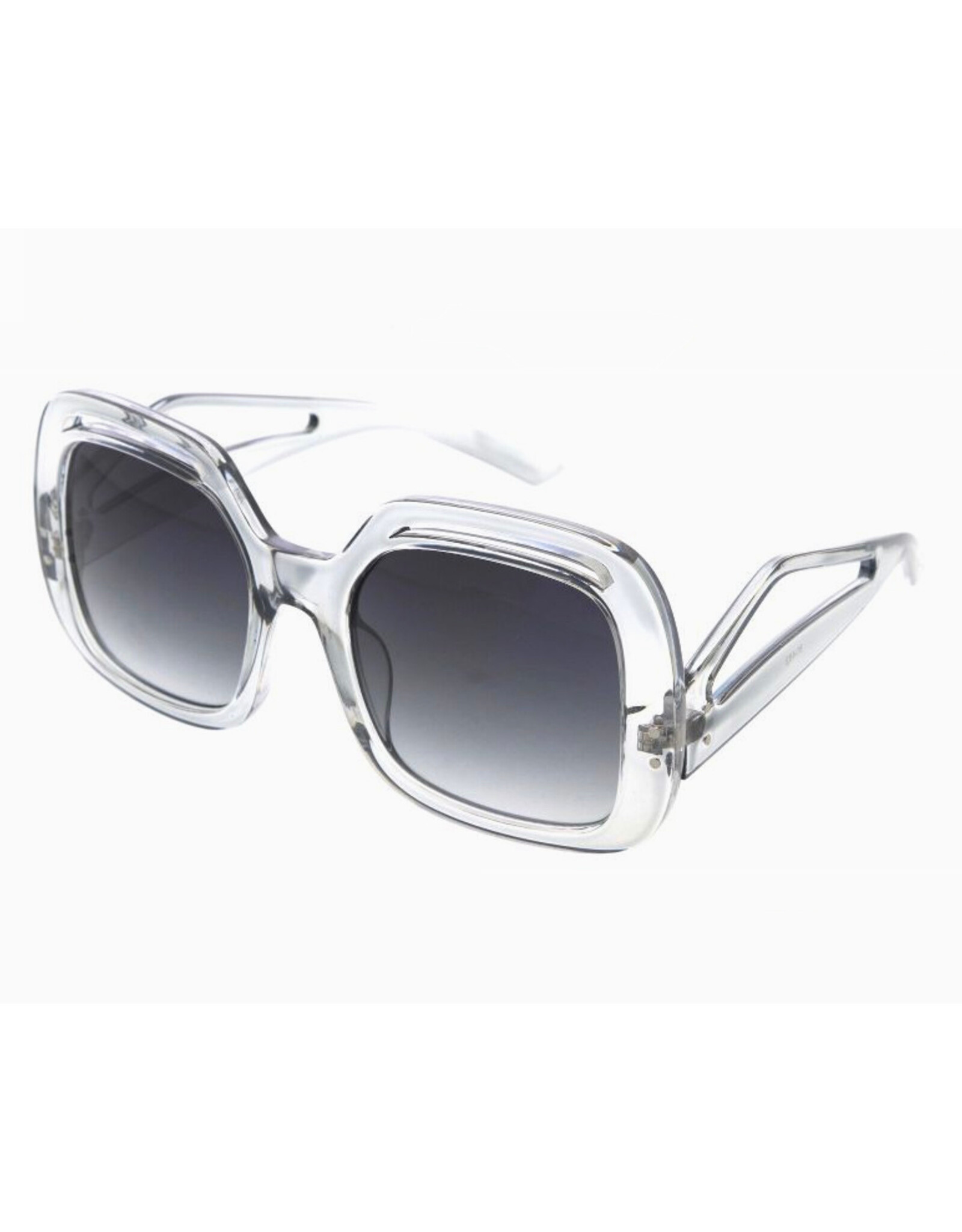 Retro Large Square Temple Sunglasses