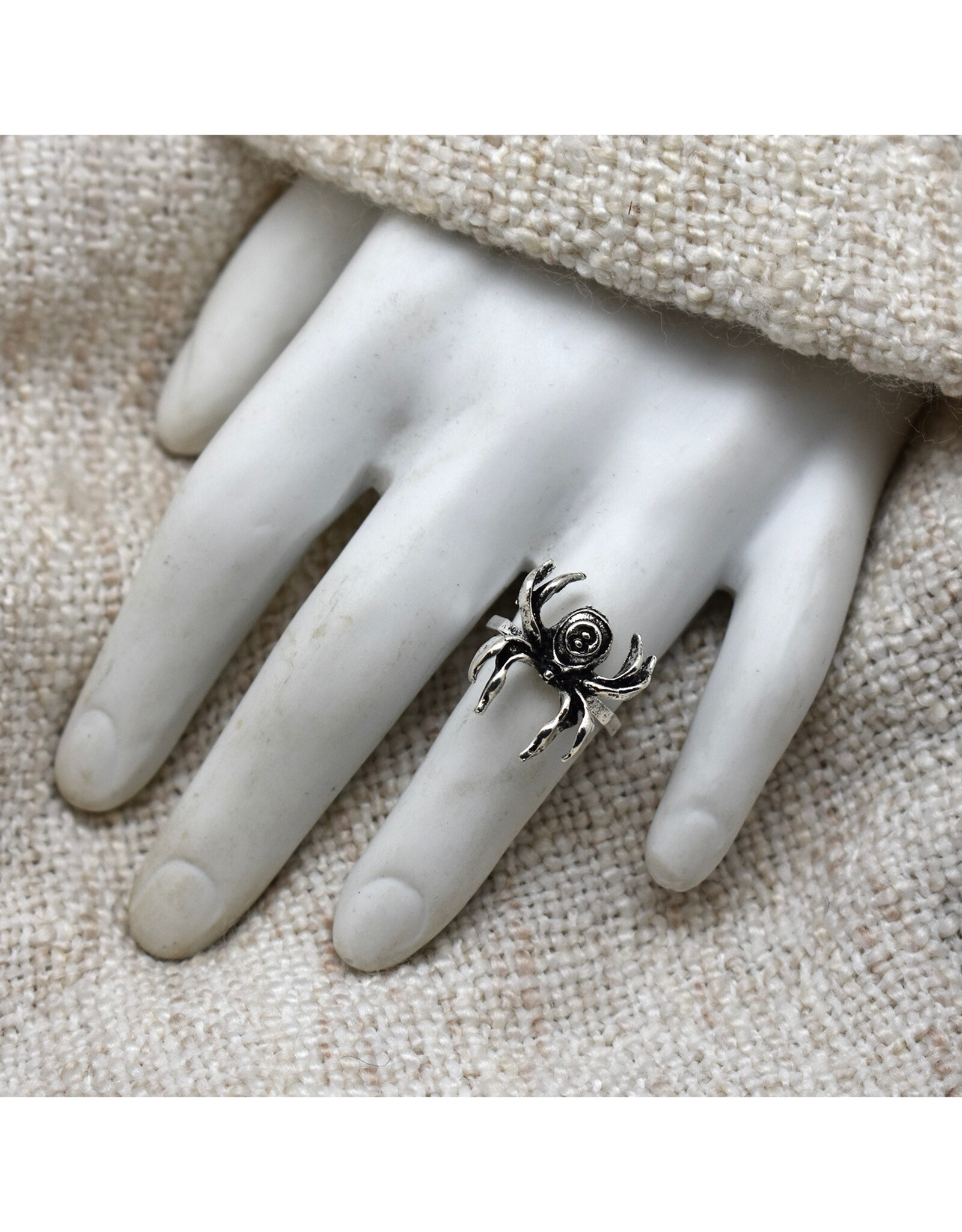 Silver Spider Ring