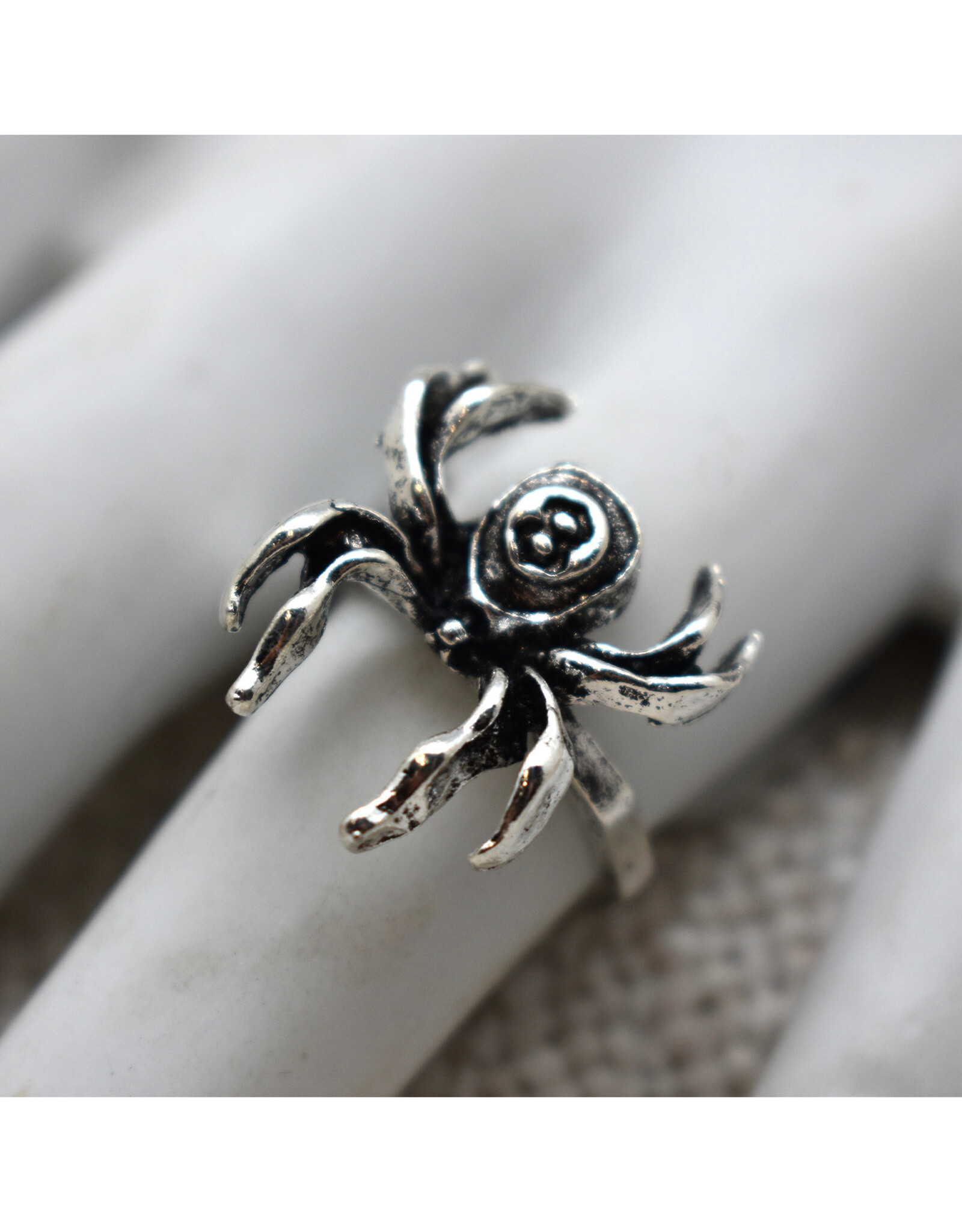 Silver Spider Ring