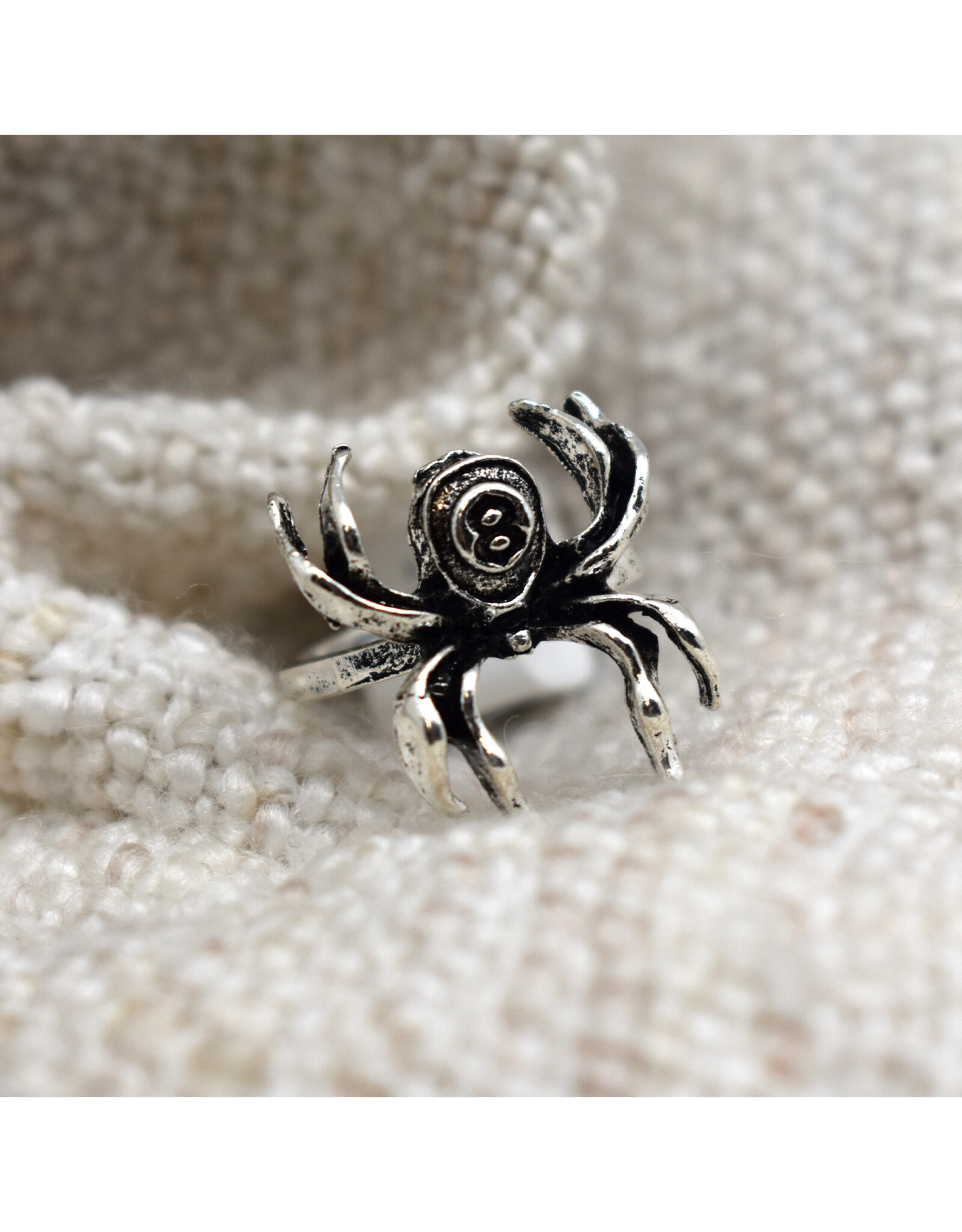 Silver Spider Ring