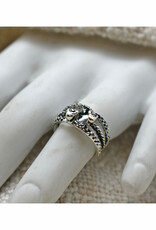 Dual Snakes Ring - Silver