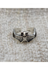 Silver Bat Wrap Ring