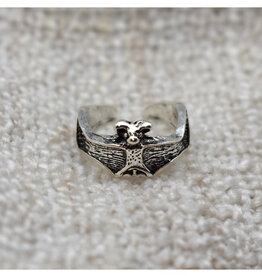 Silver Bat Wrap Ring