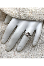 Silver Bat Wrap Ring