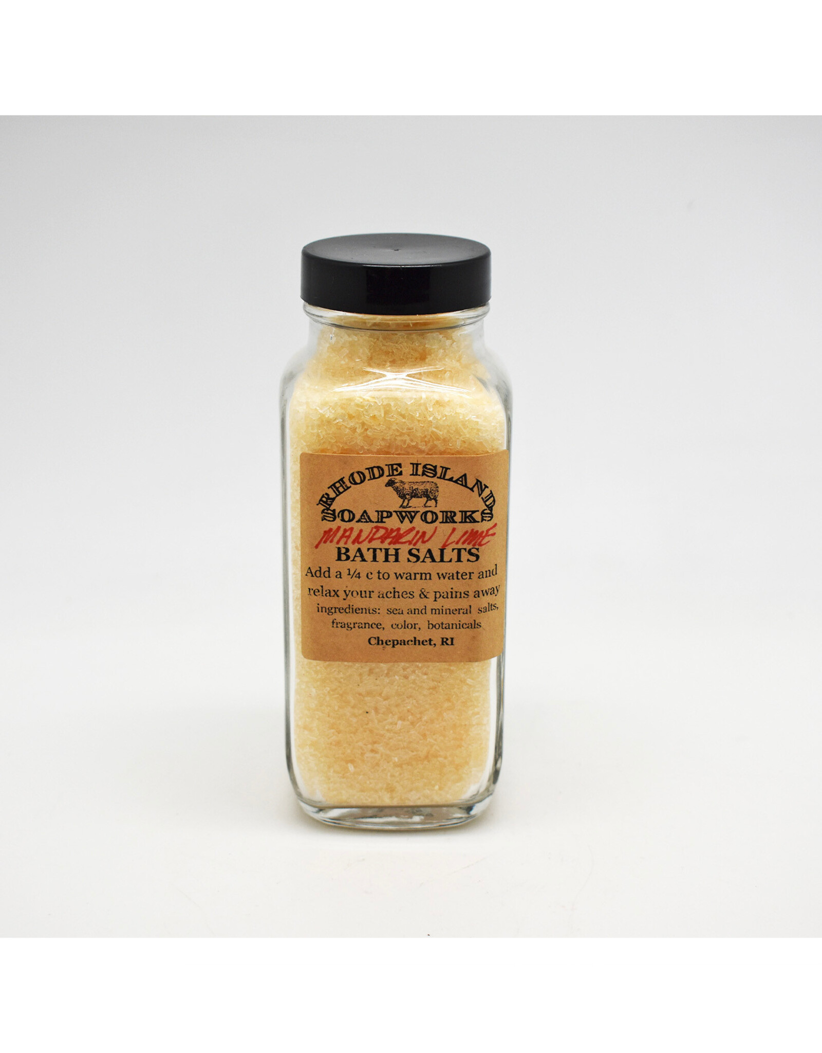 Mandarin Lime Bottled Bath Salts