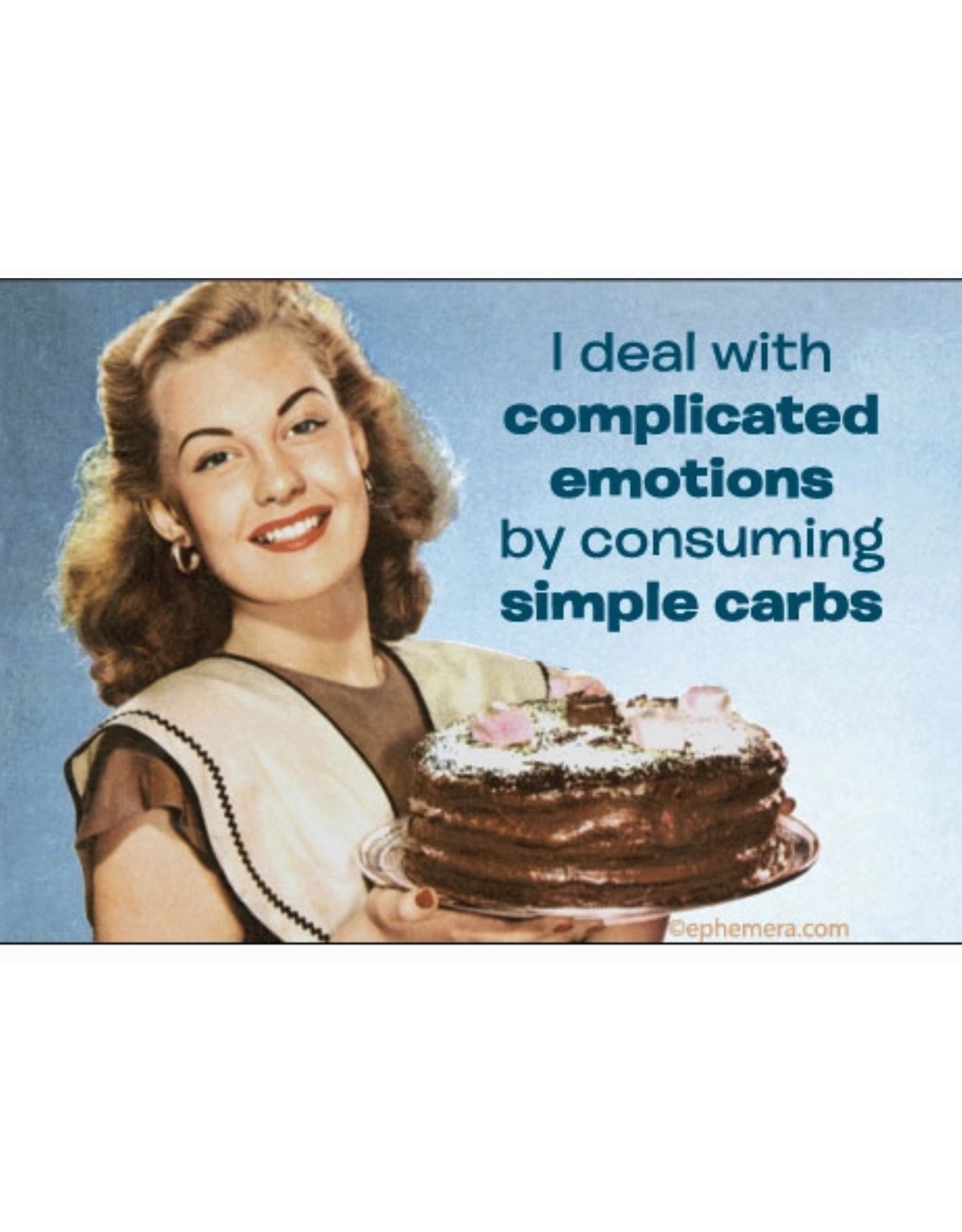 Complicated Emotions Simple Carbs Magnet