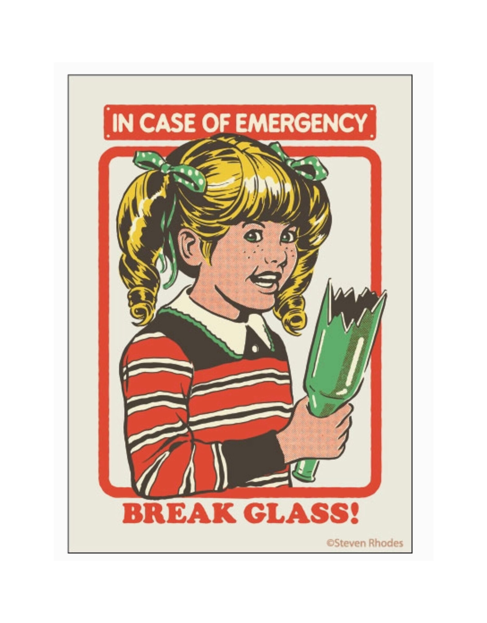 In Case of Emergency Break Glass Magnet