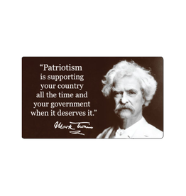 Patriotism Mark Twain Sticker