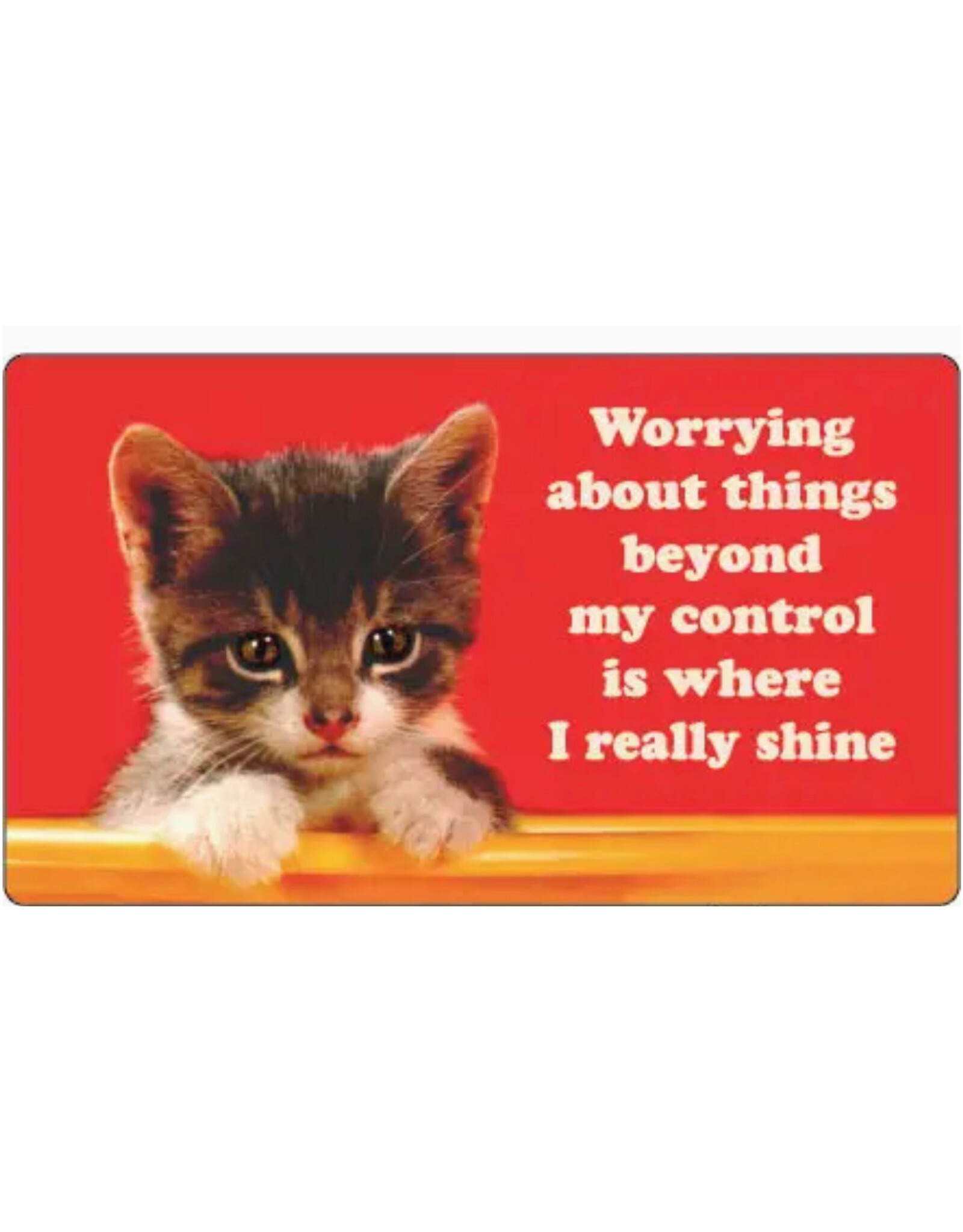 Worrying About Things Beyond My Control Sticker