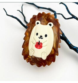 Hedgehog Apple Claw Clip