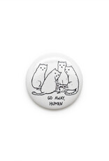 Go Away Human Cats Button