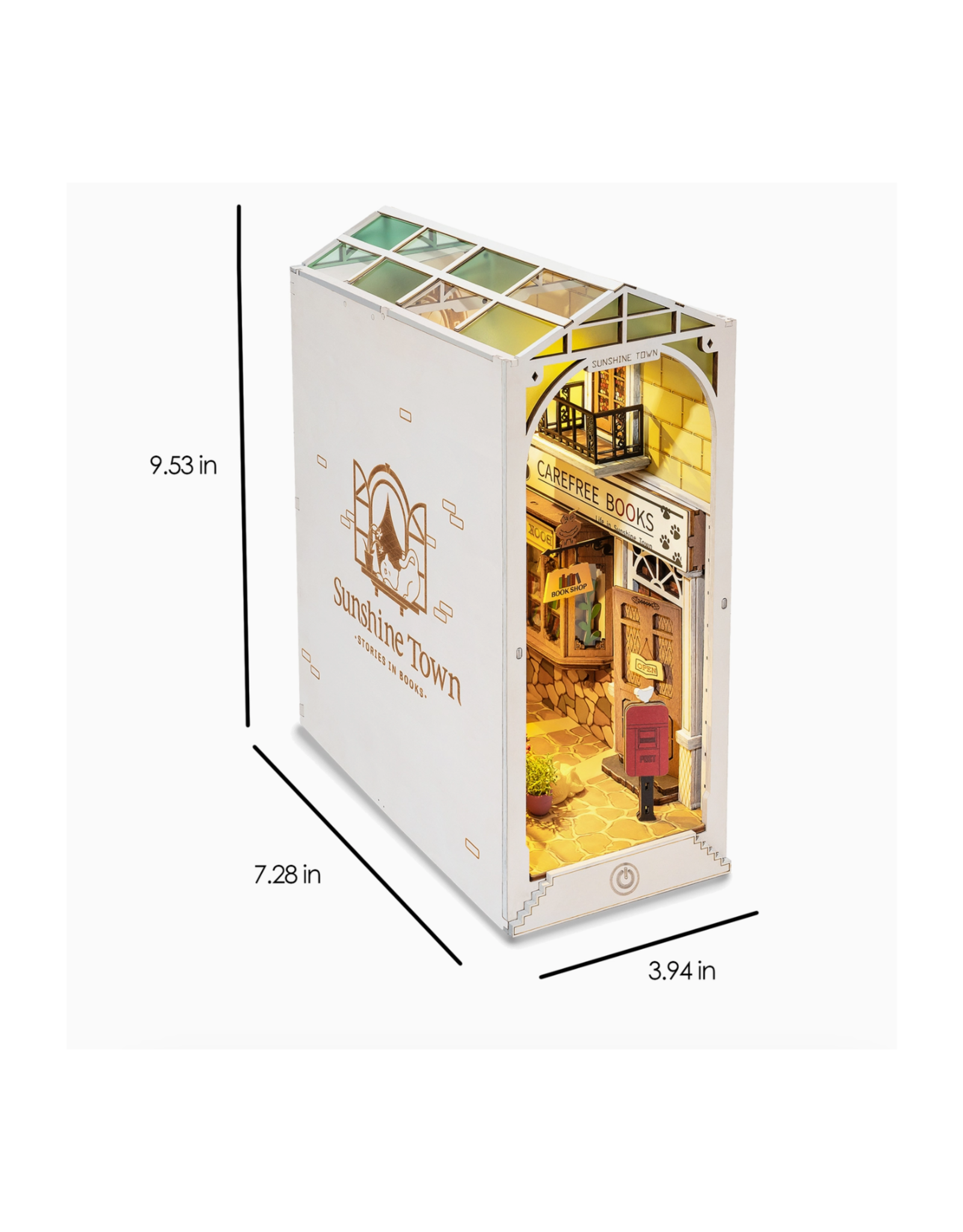 DIY Miniature House Book Nook Kit: Sunshine Town