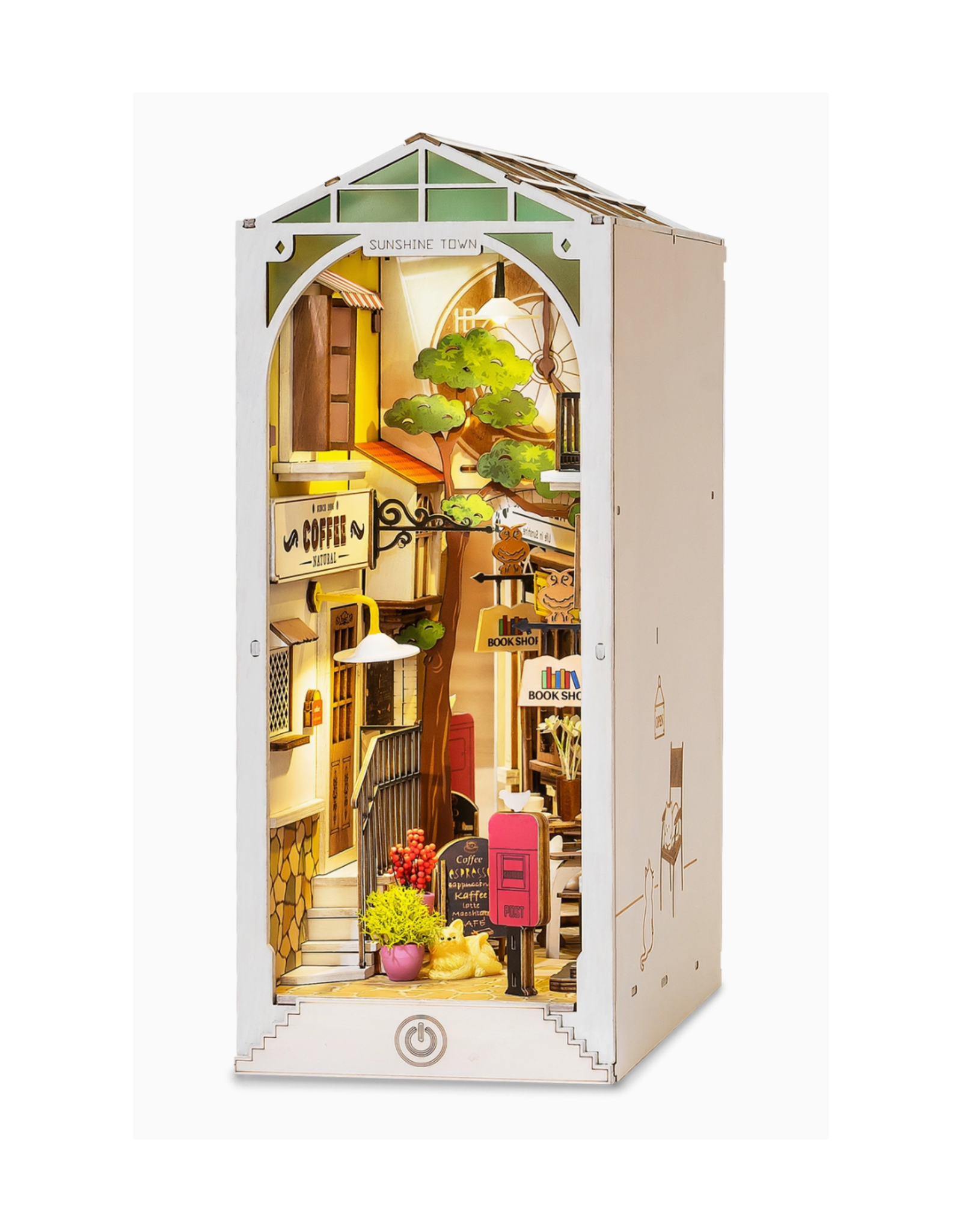 DIY Miniature House Book Nook Kit: Sunshine Town