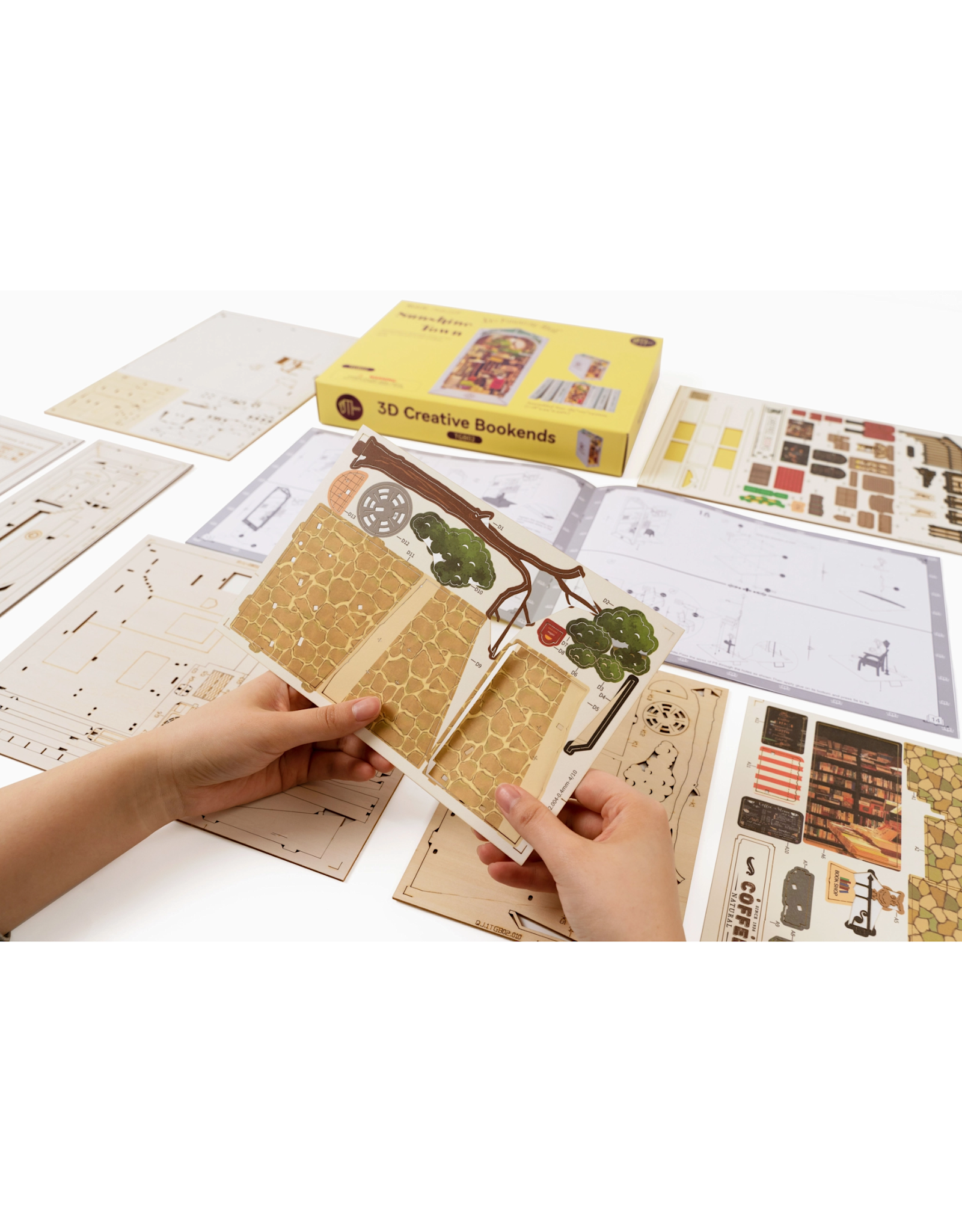 DIY Miniature House Book Nook Kit: Sunshine Town