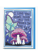 Love You More Than Stars In Sky Greeting Card
