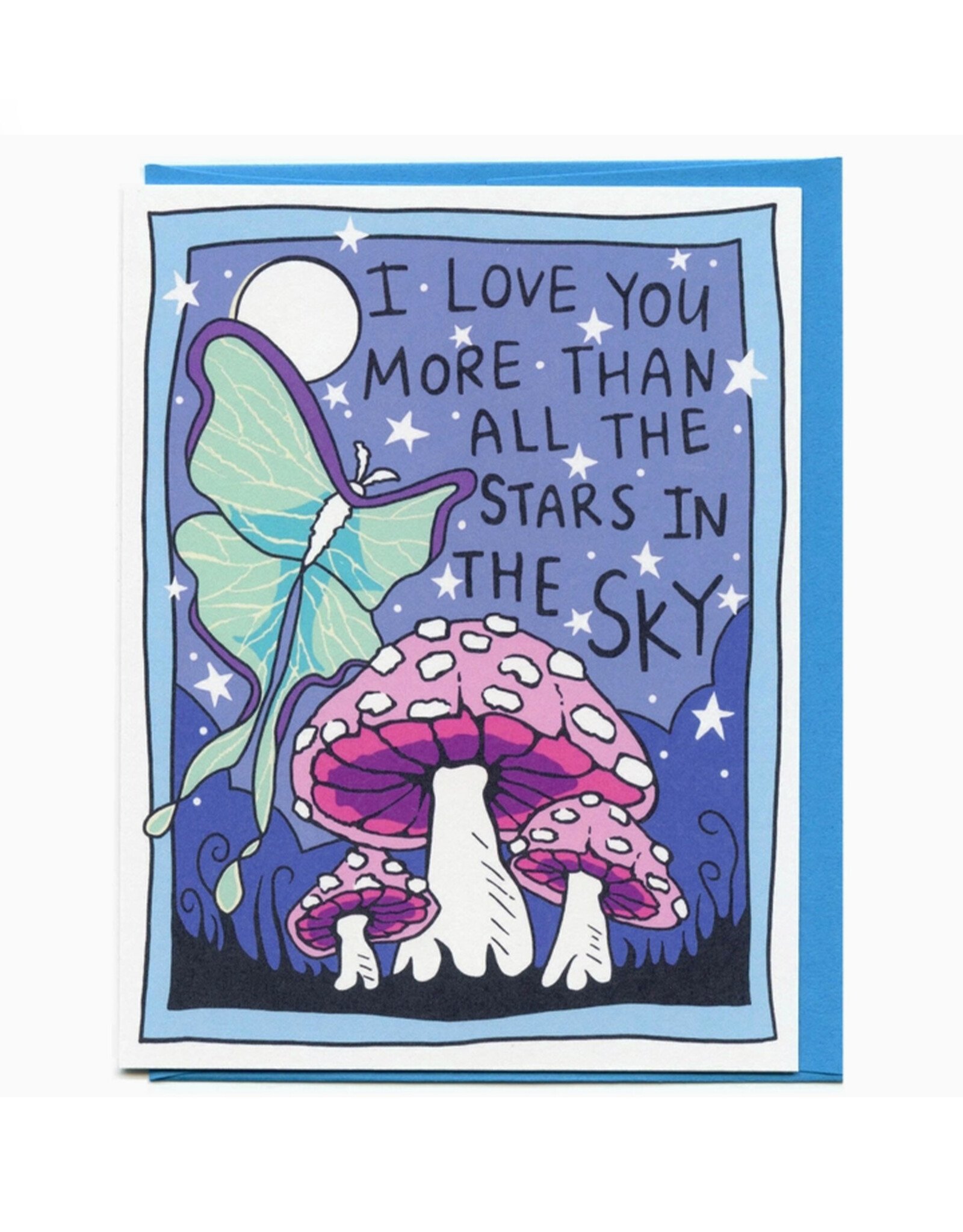 Love You More Than Stars In Sky Greeting Card
