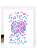 Hypnotized Birthday Greeting Card