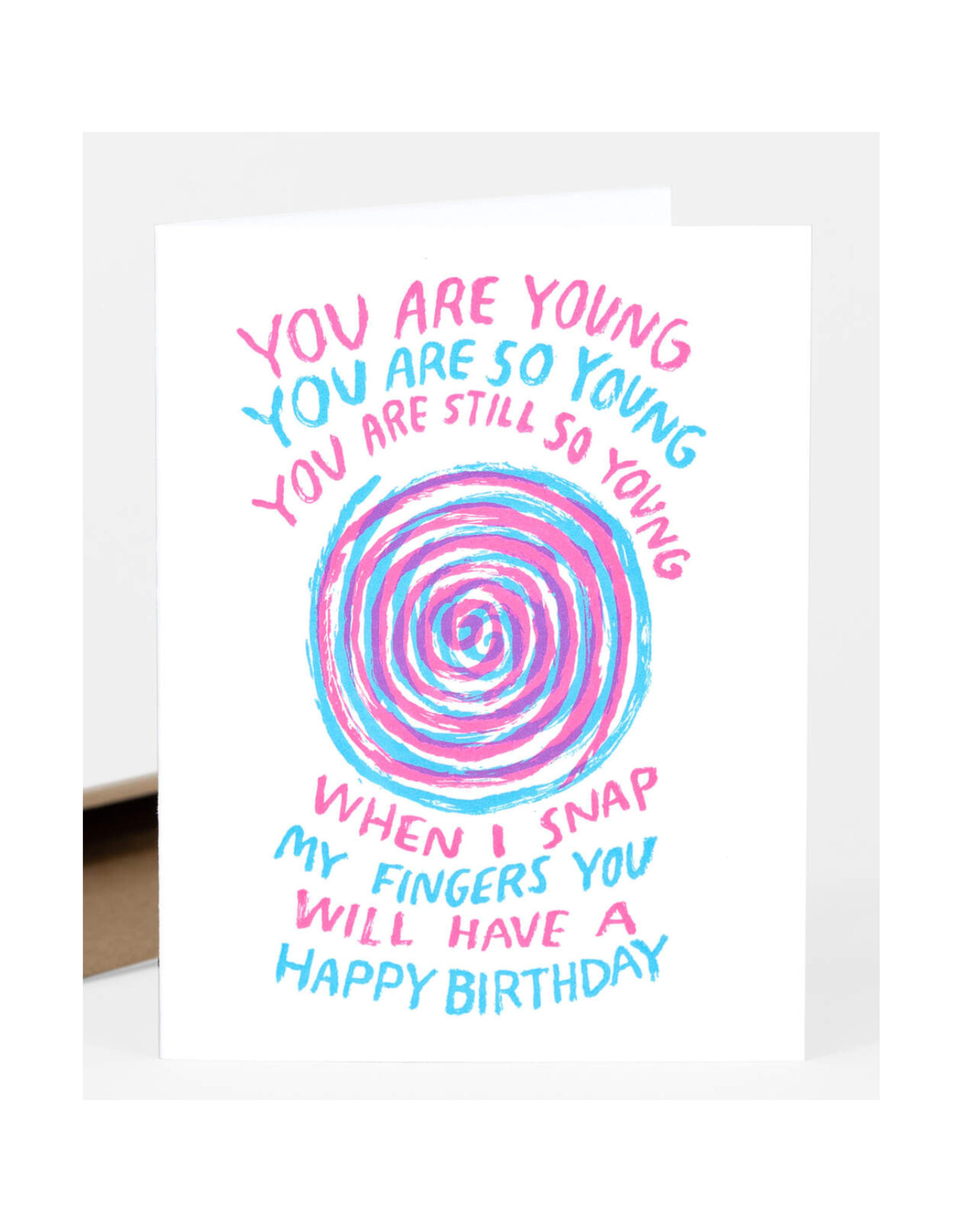 Hypnotized Birthday Greeting Card