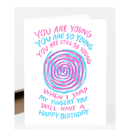 Hypnotized Birthday Greeting Card