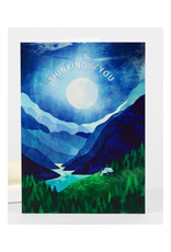 Thinking Of You Mountain Greeting Card