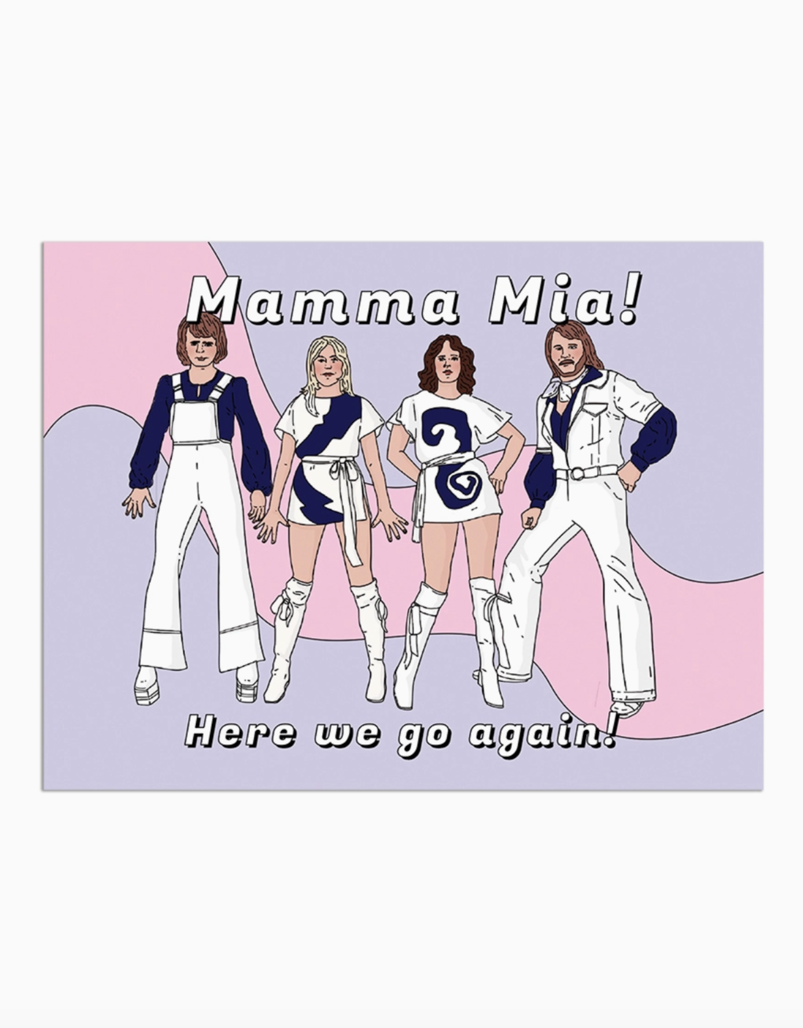 Mama Mia! Abba Greeting Card