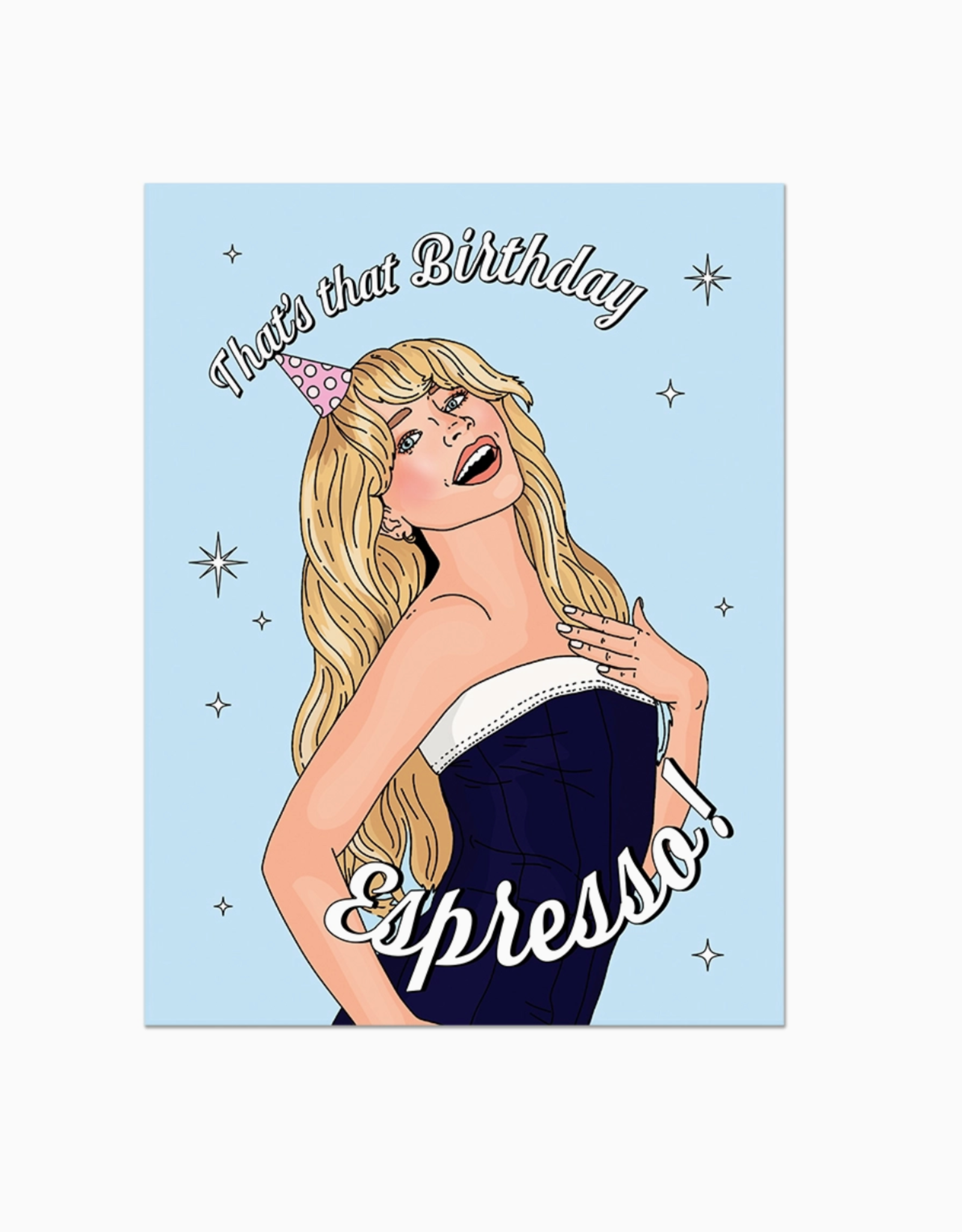 Birthday Espresso Sabrina Carpenter Greeting Card