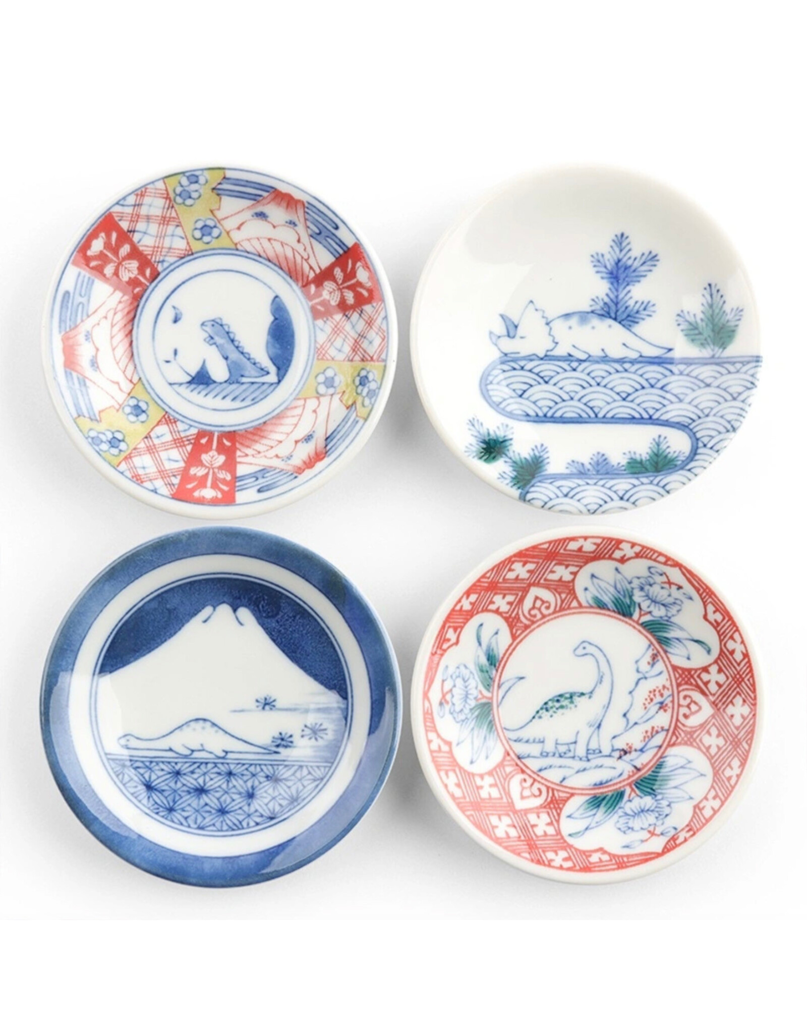 Imari-Style Dino Plate (Set of 4)