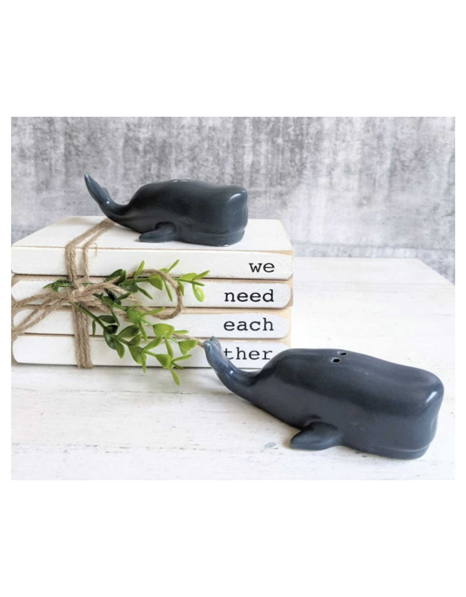 Blue Whale Salt & Pepper Shaker Set