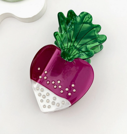 Elegant Purple Radish Claw Clip