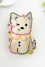 Sweet & Playful Colorful Outlined Dog Claw Clip Sweet & Playful Colorful Outlined Dog Claw Clip