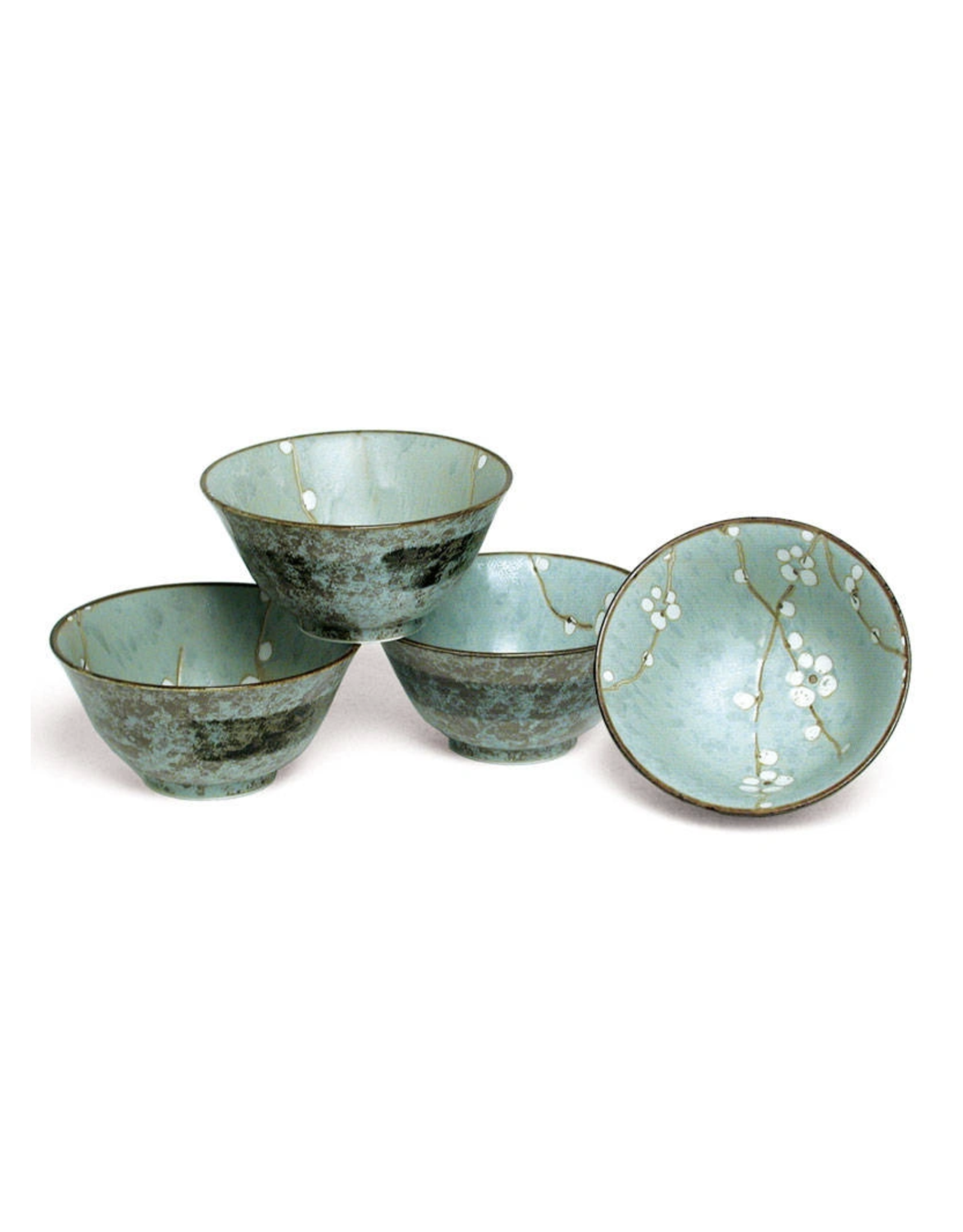 Spring Blossoms Flared Bowls Set of 4