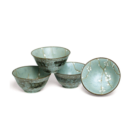 Spring Blossoms Flared Bowls Set of 4