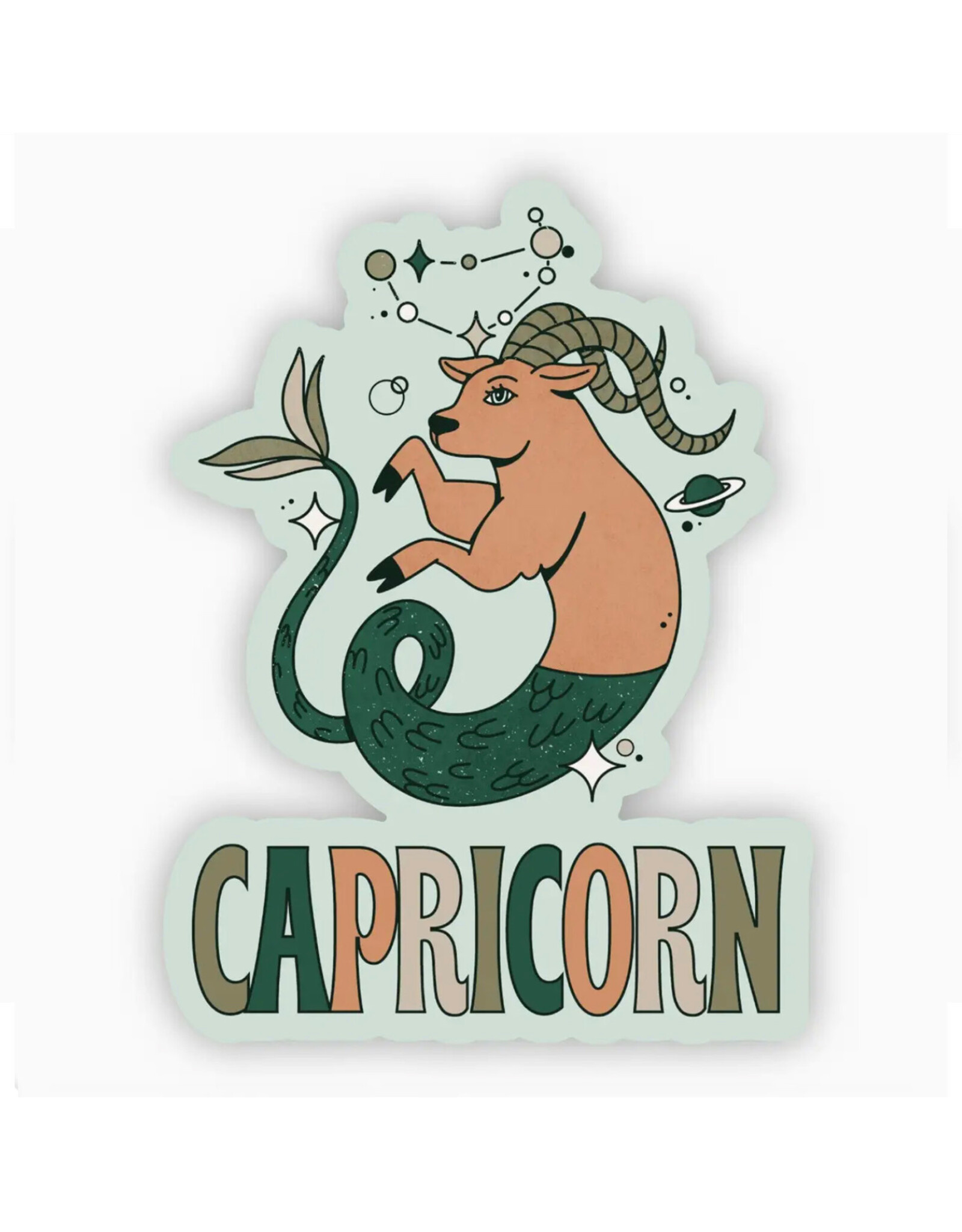 Capricorn Mer-Ram Sticker