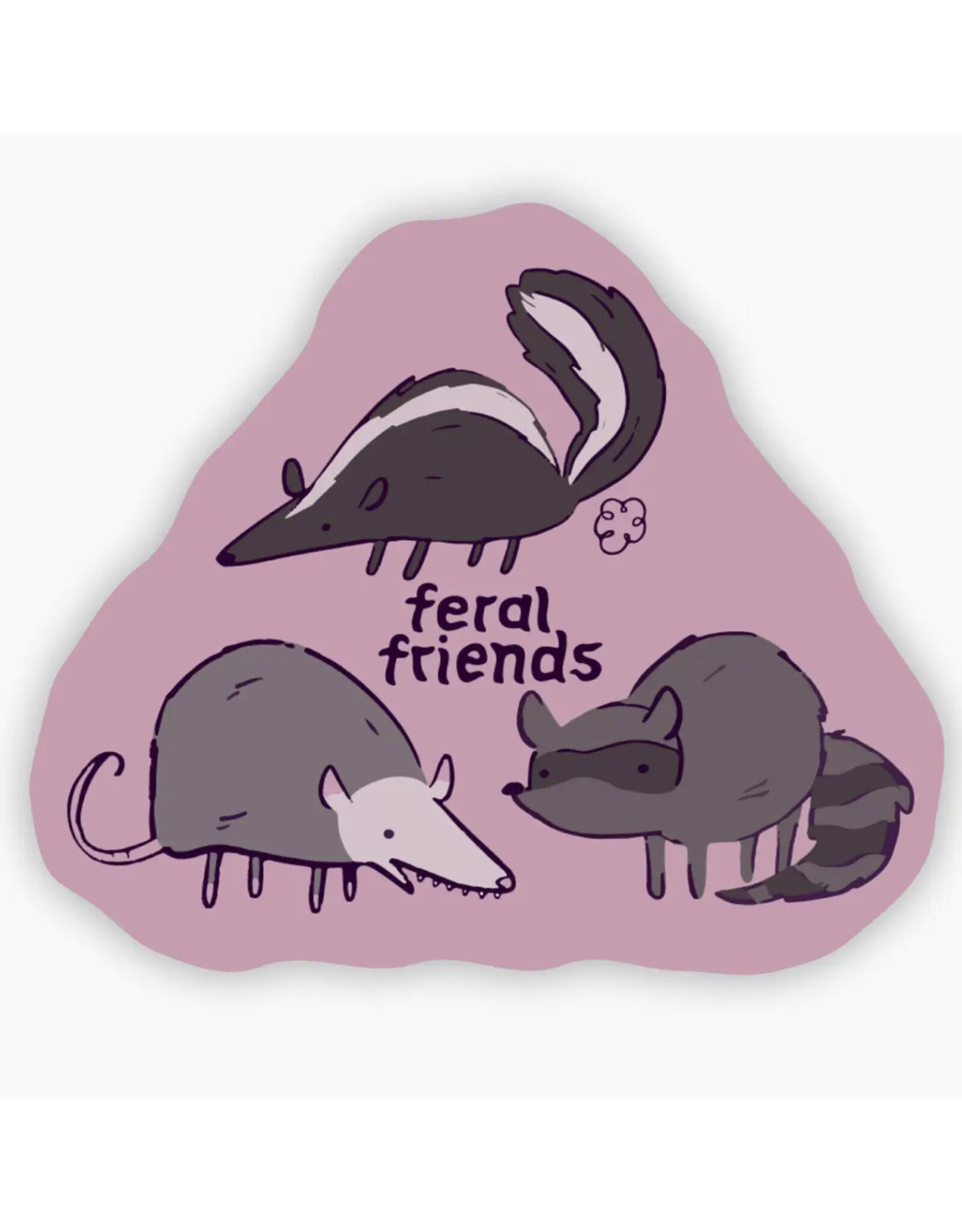 Feral Friends Sticker