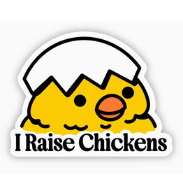 I Raise Chickens Sticker