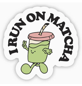 I Run On Matcha Sticker