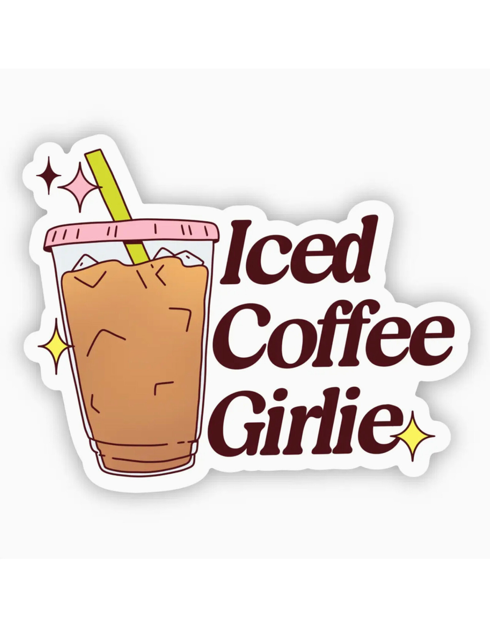 Iced Coffee Girlie Sticker
