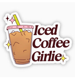 Iced Coffee Girlie Sticker