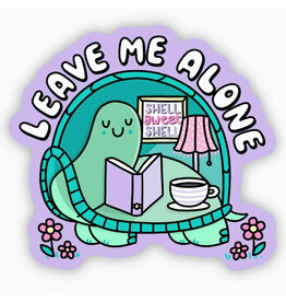 Leave Me Alone Turtle Sticker
