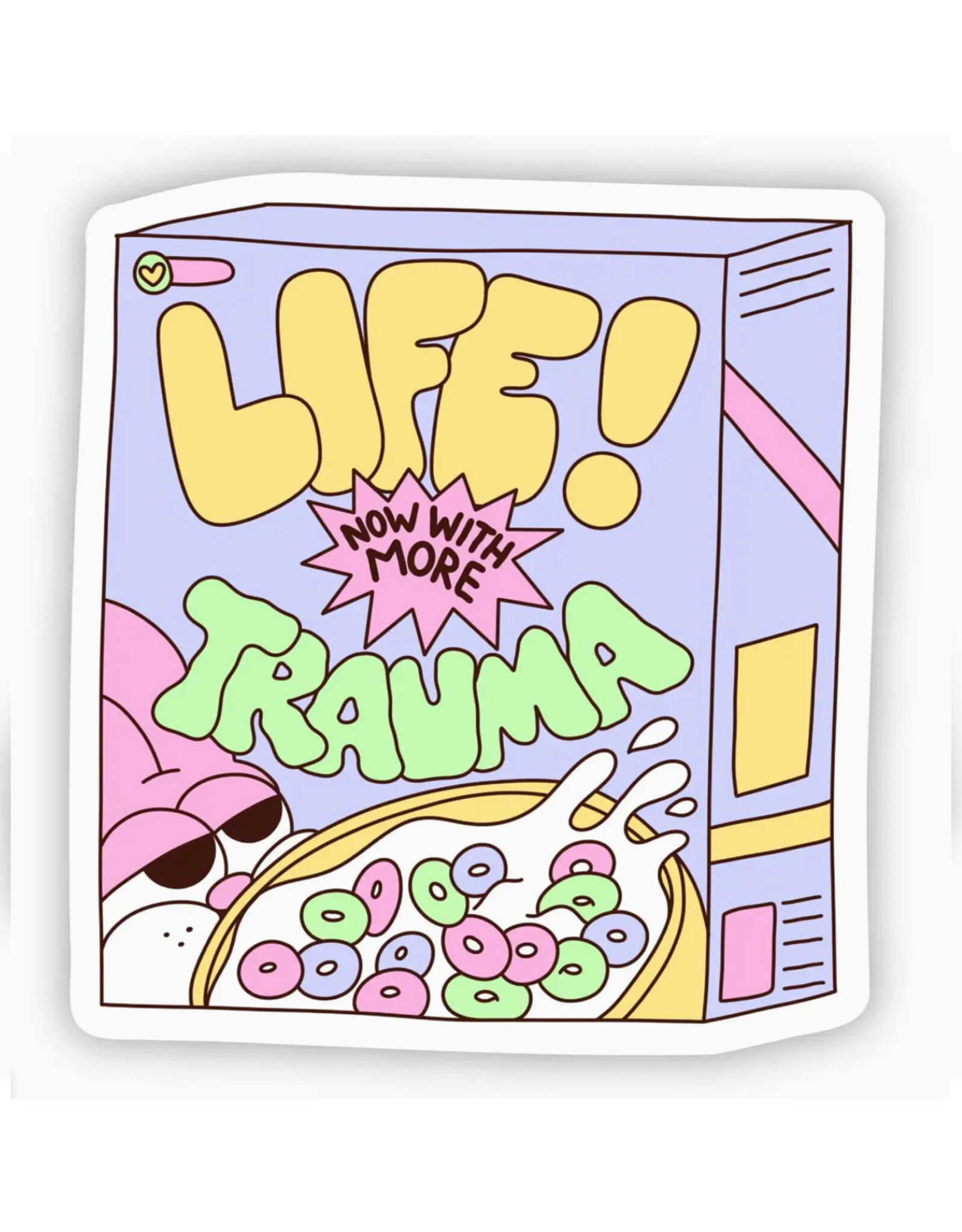Life Trauma Cereal Sticker