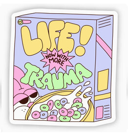 Life Trauma Cereal Sticker
